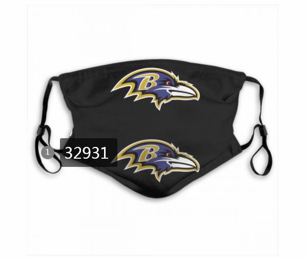 New 2021 NFL Baltimore Ravens 176 Dust mask with filter